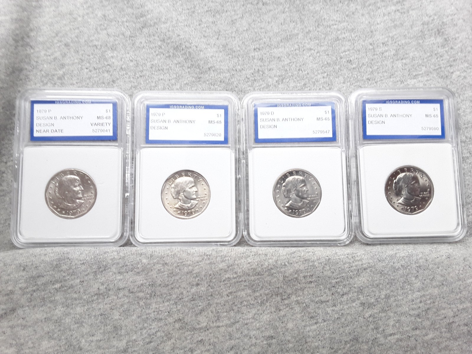 1979-1981 PDS & 1999 PD SUSAN B ANTHONY $1 (WITH NEAR DATE 1979 P)