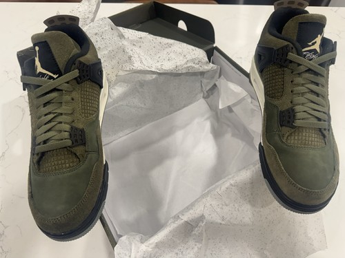 【sskd39】4 Nike Air Jordan 4 Retro SE Craft Medium Olive Khaki FB9928