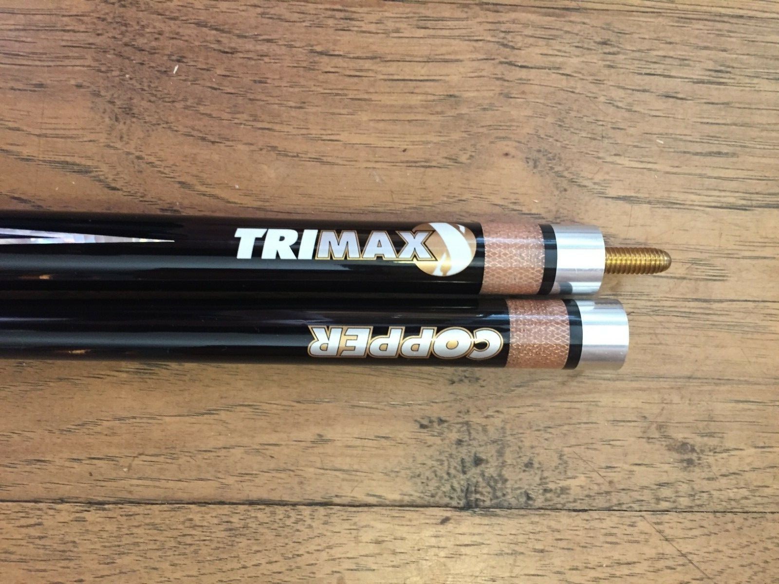 Sportcraft TriMax Copper 2pc pool cue  20 oz, 58”  black silver 3 point design