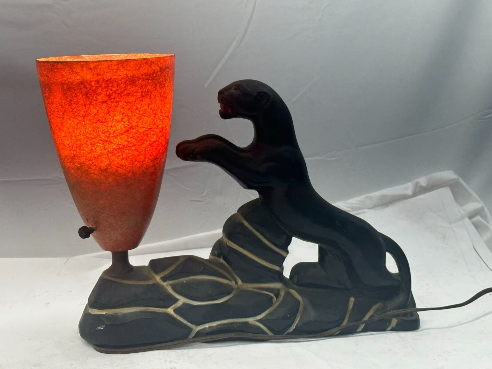 Black panthers lamp mid century modern mcm fiberglass shade metro artのeBay公認海外通販｜セカイモン