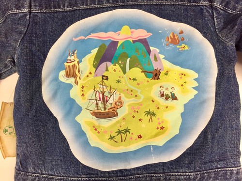 Captain Hook Peter Pan NeverLand Disney Denim Jacket Baby Size 12-18 months NWT