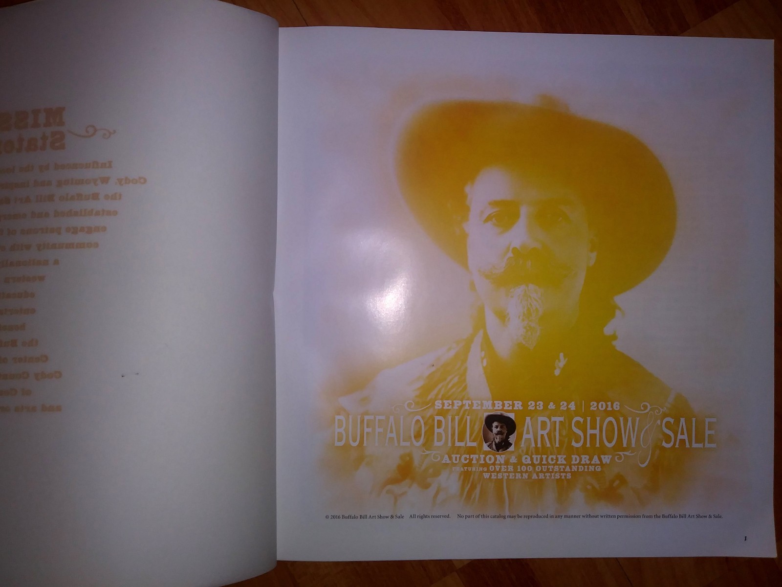 Buffalo Bill Art Show & Sale 2016 Action Catalogue (Sept 23/24 2016)