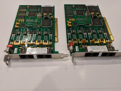2 Intel 04-2933-001 EBZKX07BD4PCIU 4-Port Voice/Fax Media Cards