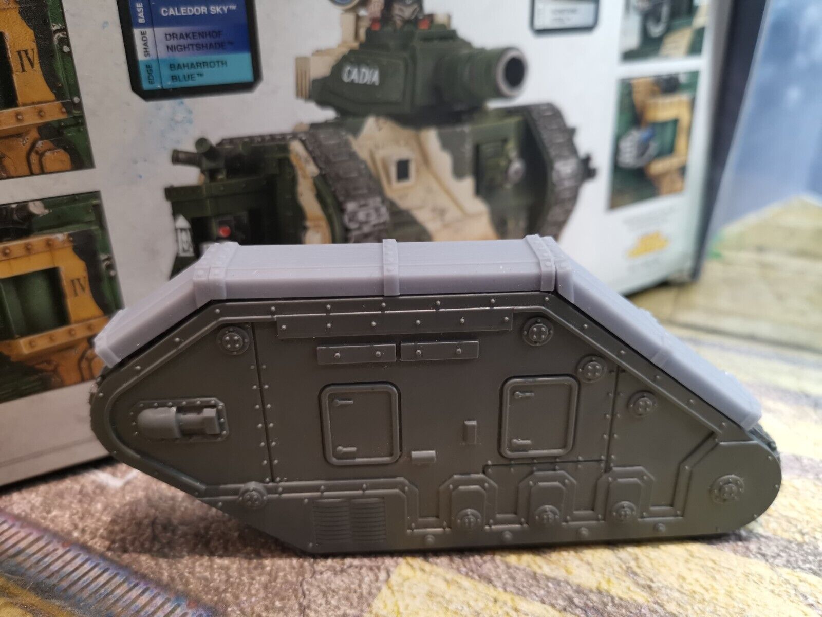 Resin 28mm Track Guards Set Compatible WH Leman Russ Tank (No Lights) - Picture 1 of 12