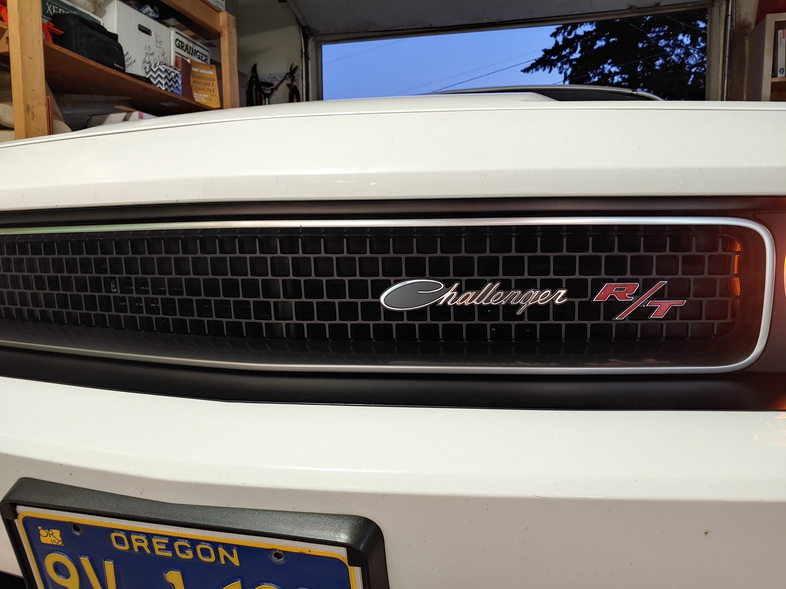 20082014 Dodge Challenger CHROME BLACK SCRIPT GRILLE EMBLEM NAMEPLATE