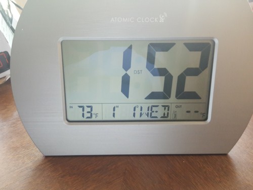 BBB87733 La Crosse Technology Digital Atomic Wall Clock Indoor Temp
