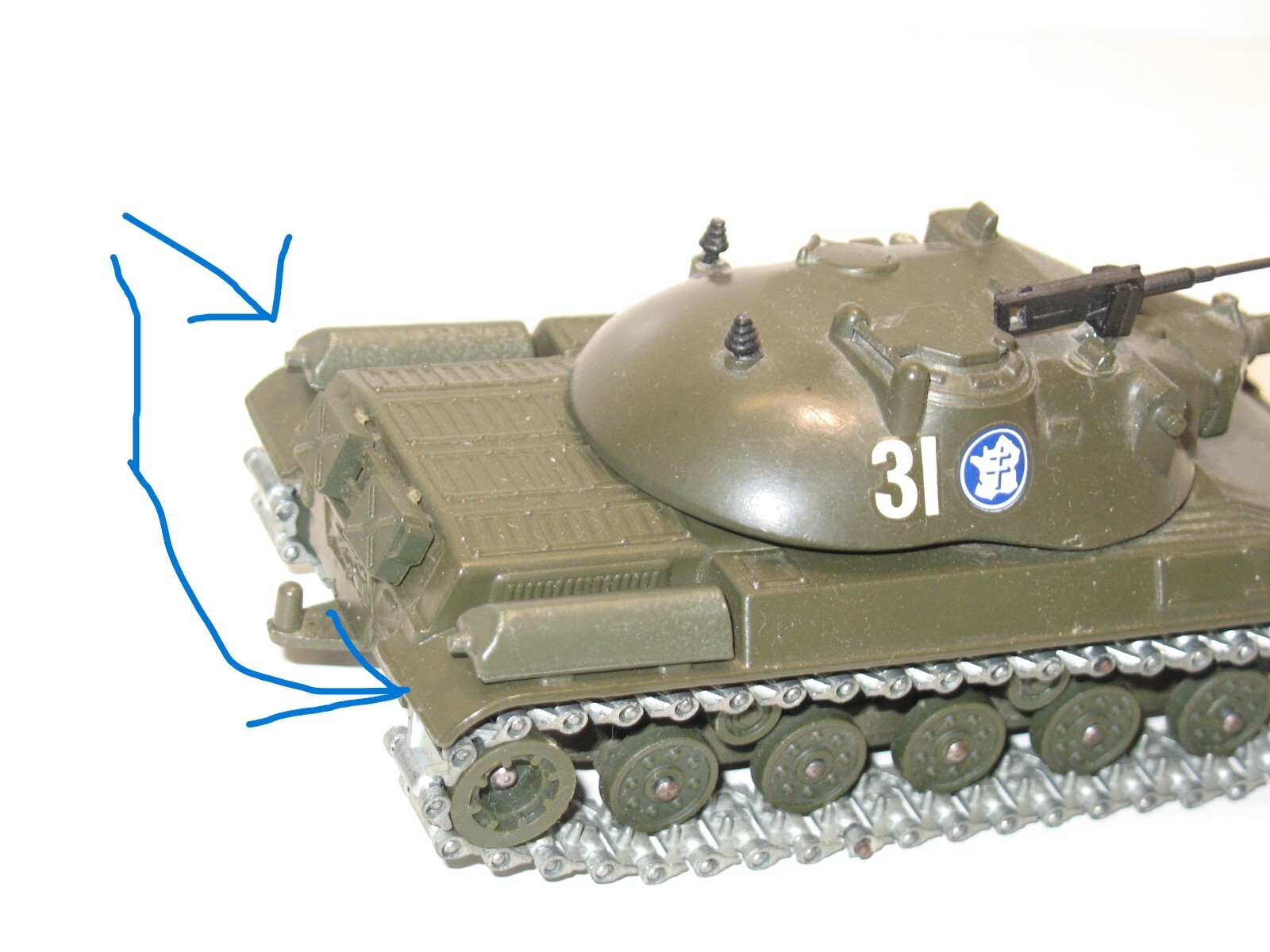 Solido 1 Radar de Tir Metal Brut for the Canon of the AMX 30