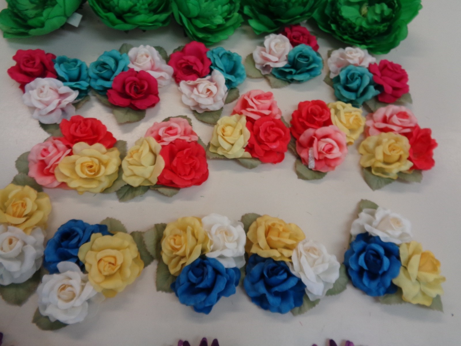 40   VINTAGE  ASSORTED  FLOWERS  MILLINERY   FLOWERS