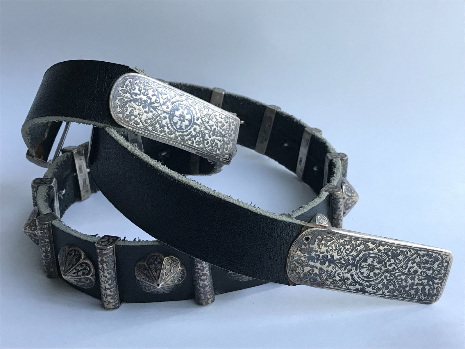 Antique Persian 1896 Imperial Russian 84 Silver Niello