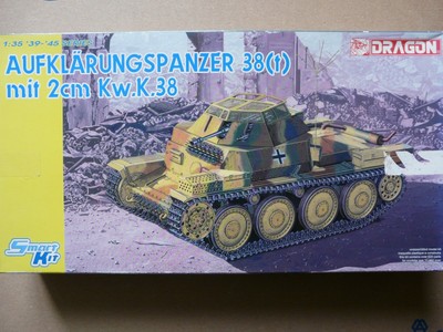 Maquette WWII 1/35 DRAGON Ref 6294 Auflarungspanzer 38t mit 2cm Kw.K.38