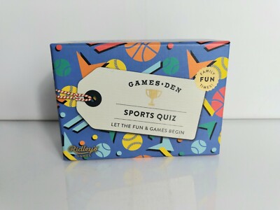 NEW Ridley's Sports Quiz Game 140 Question Cards Family Fun Travel Game