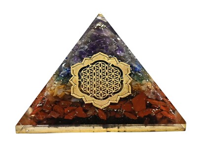 7 Chakra Orgone Pyramid - Lotus FOL