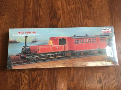 MINICRAFT 11103 1872 VULCAN SADDLEBACK LOCOMOTIVE MODEL KIT NIB 1/45