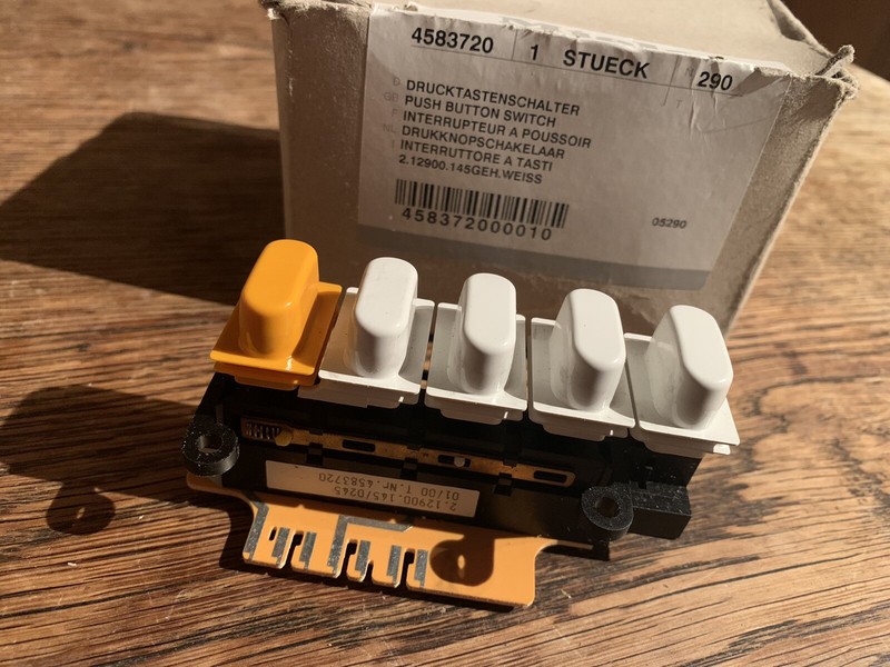 Miele Drucktastenschalter Trockner T.Nr. 4583720 2.12900 Weiss Neu !!!