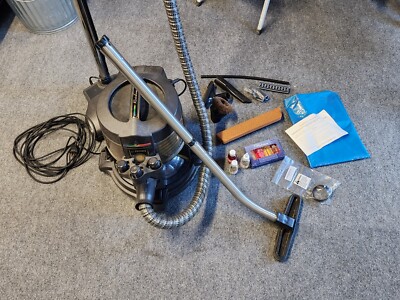 rainbow E2 black vacuum cleaner whole set with all add-ons plus a NEW aquamate.