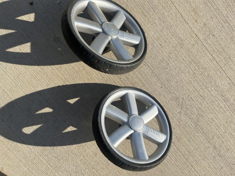 Britax B-Agile Single Stroller Rear Wheel Quick Release Black Silver 9.25” Inch