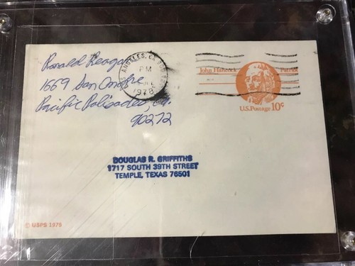 President Ronald Reagan Signed JSA Certified Handwritten Note Auto