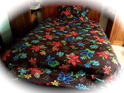 100 Cotton DUVETSHAM Colorful Modern Floral on Brown FullQueen 88quot X 104quot 100 Cotton DUVETSHAM Colorful Modern Floral on Brown FullQueen 88quot X 104quot