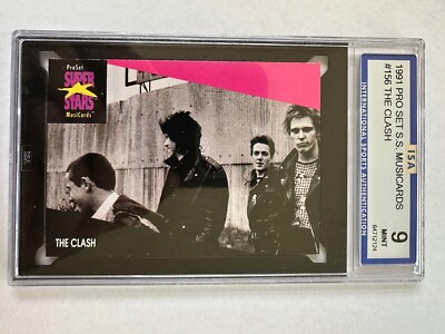 1991 PROSET SUPERSTARS MUSICARDS #156 THE CLASH ISA Grade 9 MINT