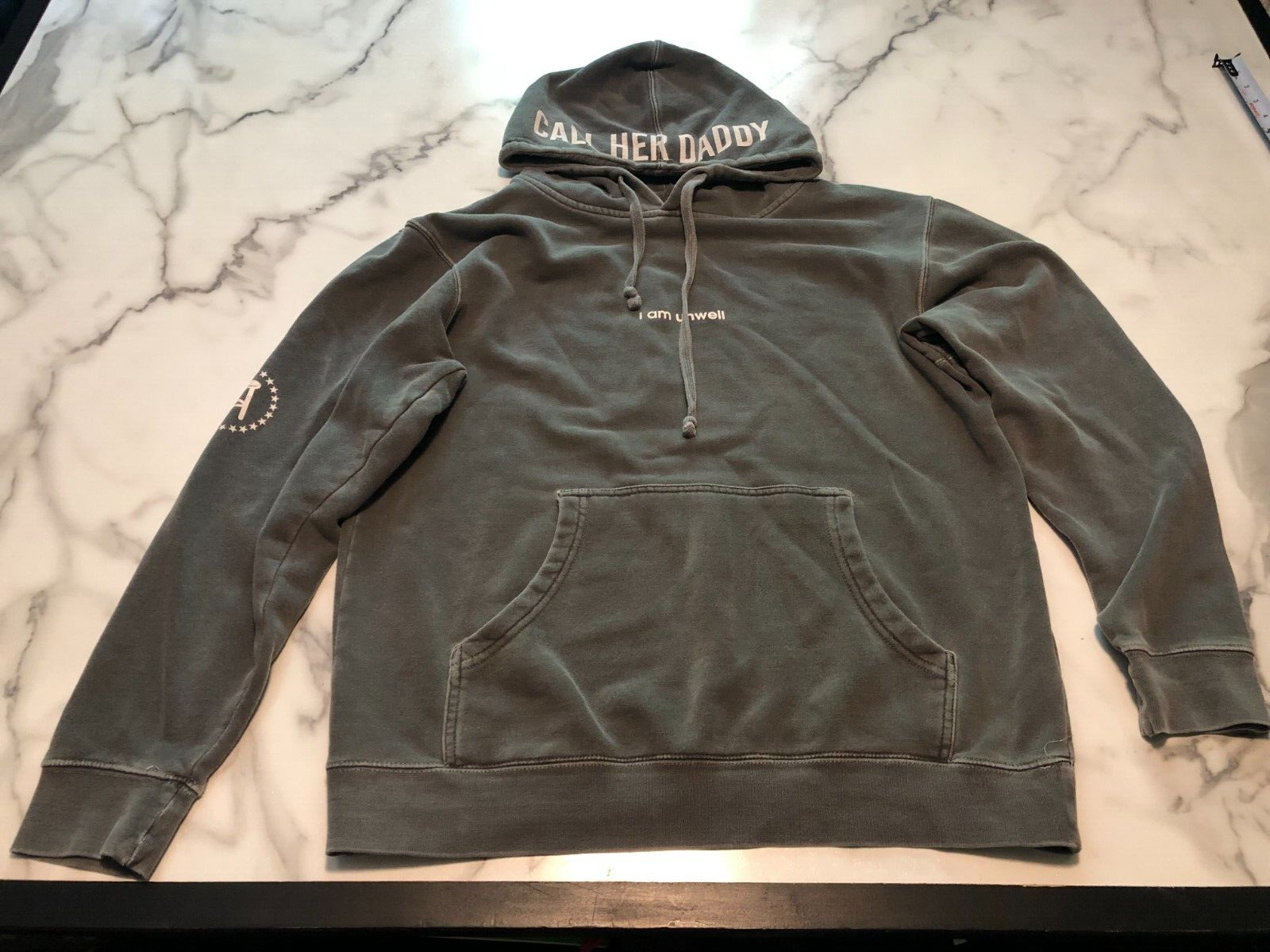 Barstool Sports Call Her Daddy I Am Unwell Hoodie Womens Sz Med Grey Alex Cooper eBay