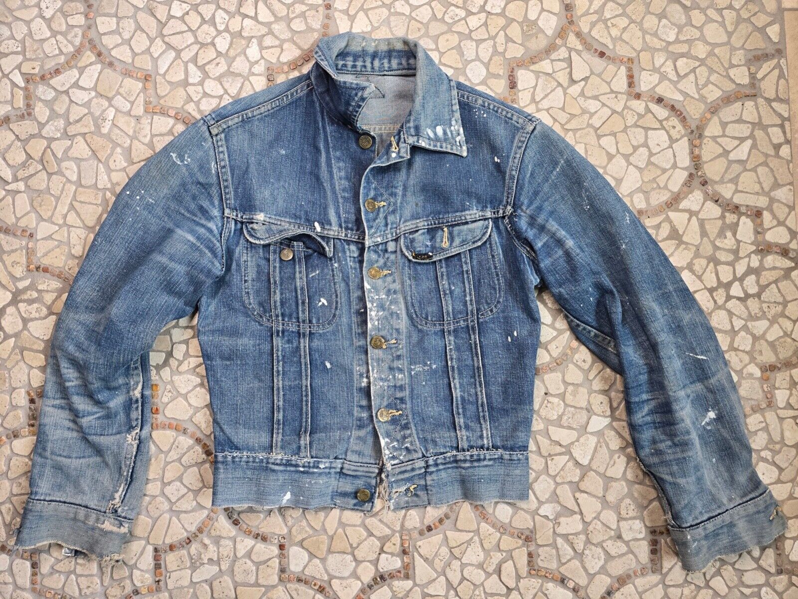 Vintage 50s 60s H. D. Lee Riders 101 J Denim Jacket made in Vintage 50s 60s H. D. Lee Riders 101 J Denim Jacket made in