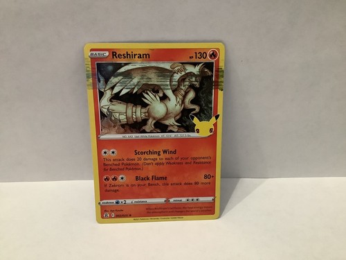Pokémon celebrations 25th anniversary MISPRINT Reshiram 002