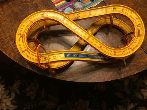 Marke D.B.G.M. 1950'S TECHNOFIX #290 TOBOGGAN WIND UP SET