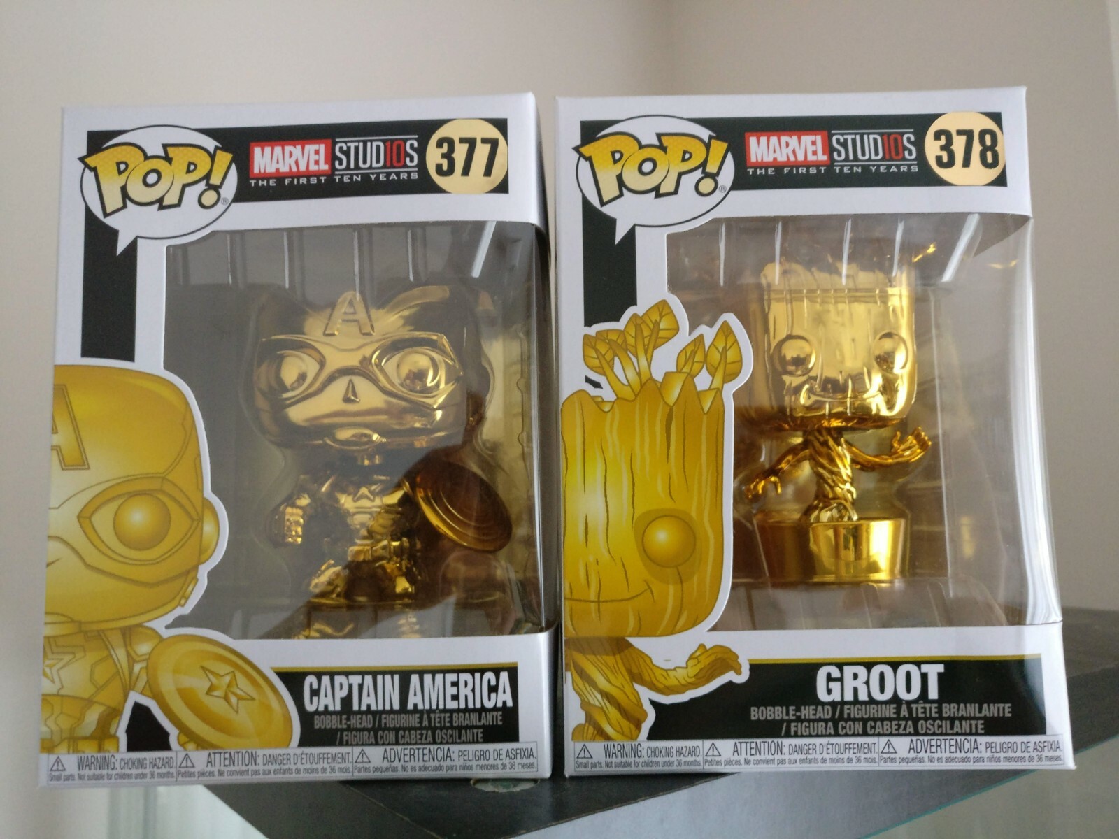 Funko Pop! Marvel ゴールドフィギュア 12体セット GOLD CHROME Funko Pop! Marvel Studios 10 Years Avengers