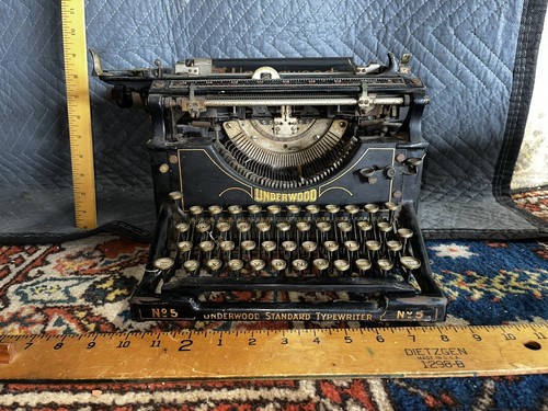 置物 Underwood Standard Typewriter No.5 Underwood Typewriter Standard No 5 | eBay