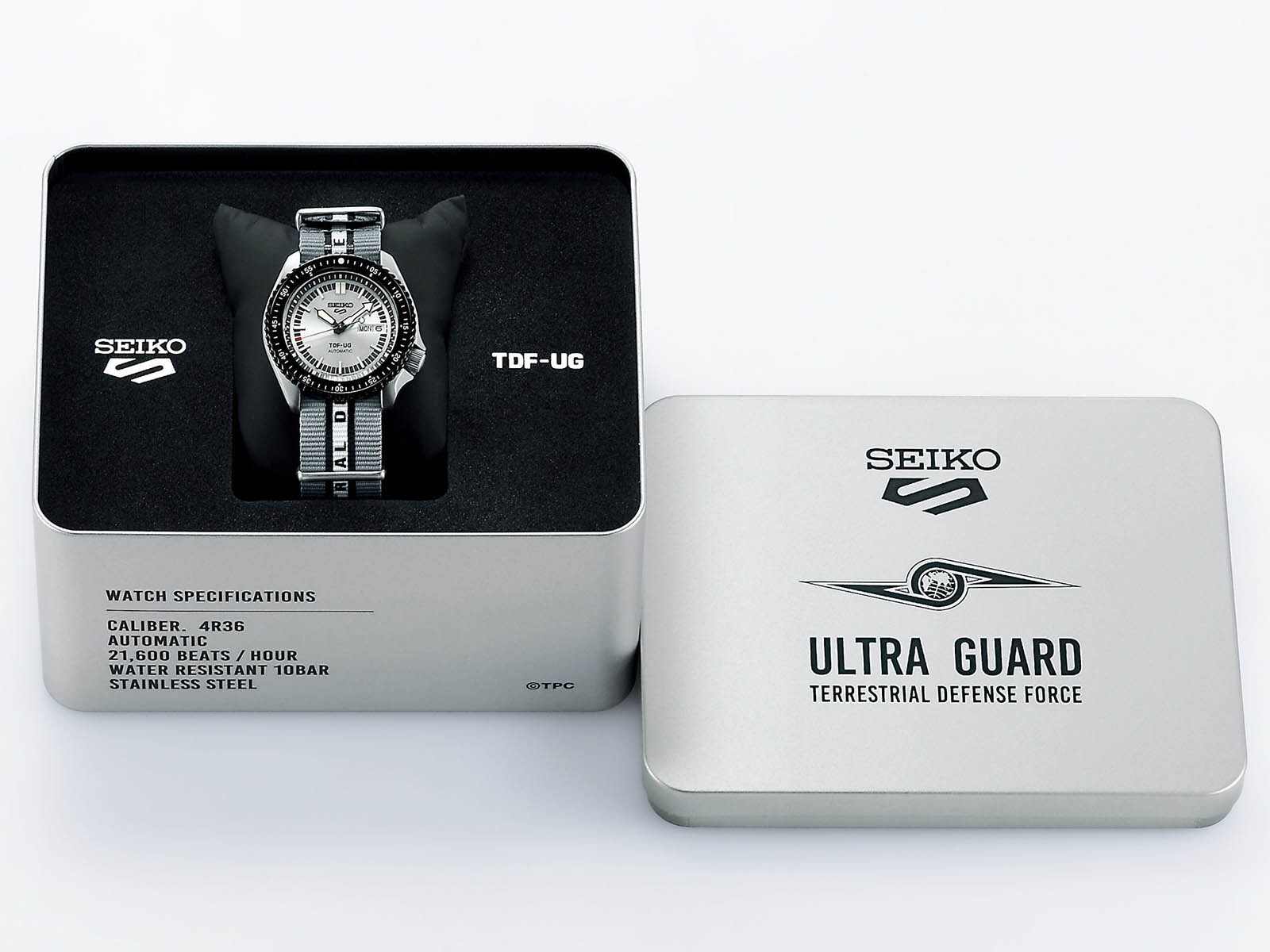 Pre-owned Seiko 5 Sports Ultraseven Ultraman Anniversary Srpj79 Limited Automatic Watch