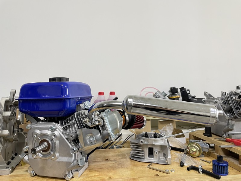 Exhaust Pipe Header Muffler For Predator 196cc 212cc GX160 GX200 CT200U Go Kart