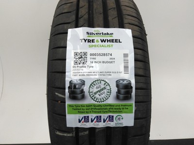 205/55R16 91V 6MM WESTLAKE ZUPER ECO Z-107 PART WORN PRESSURE TESTED TYRE