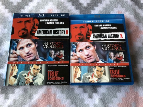 American History X, A History of Violence, True Romance (BLU