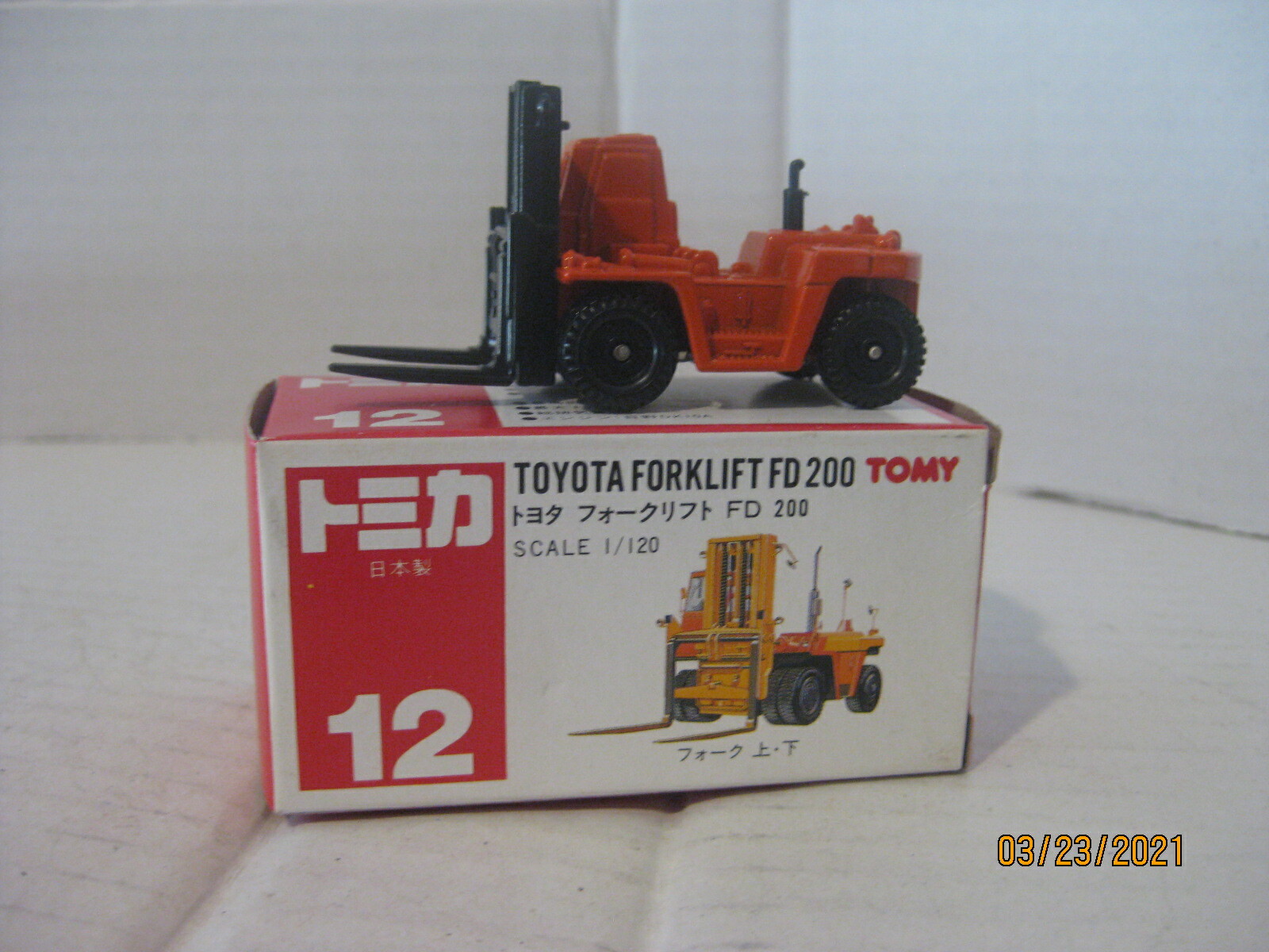 Tomica Toyota Forklift FD 200 12-C-7 | eBay