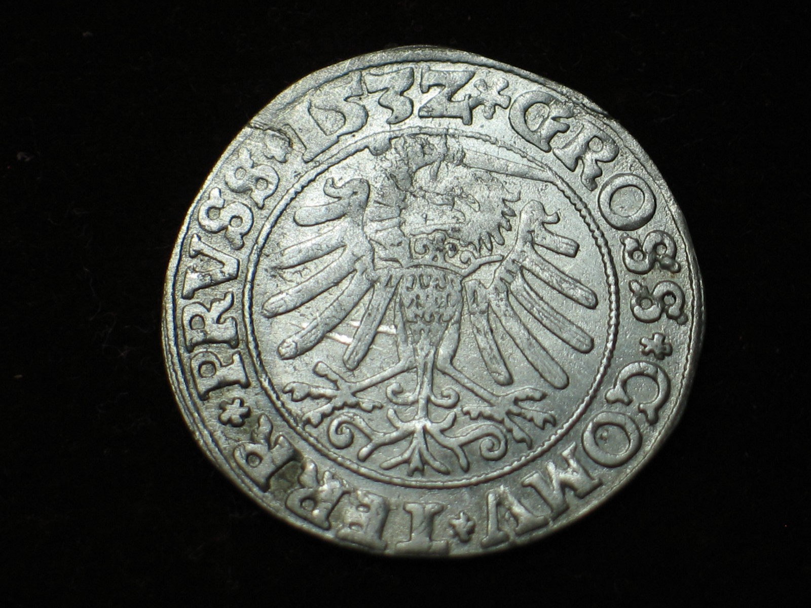 WEST  PRUSSIA , SIGISMIND I,,THE  OLD'' KING  OF  POLAND AR GROSSUS  THORN  1533