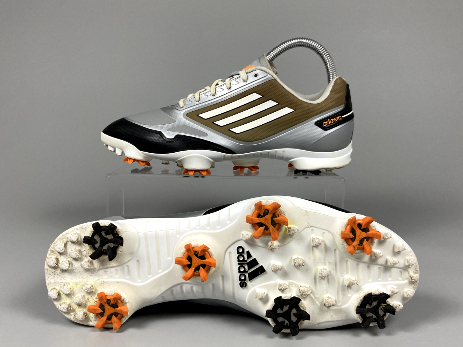 2013 Adidas Adizero One Men's Golf Shoes Grey/Zest US 7 golf