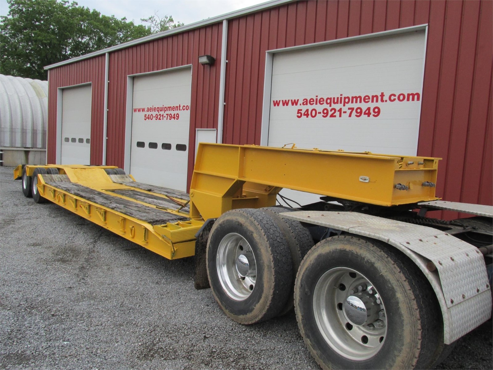 1970 ROGERS 35 TON LOWBOY RGN TRAILER 19FT T/A HYDRAULIC GROUND BEARING CHEAP