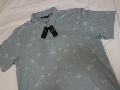 Travis Mathew Good Time Feeling Any Occassion Polo Golf Shirt XXL green $99.95