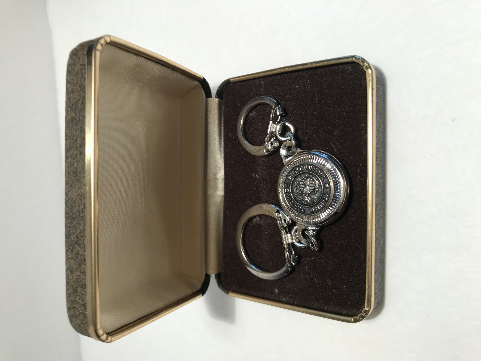 Young Marines Taunton Dual Ring Keychain, Stainless, Vintage