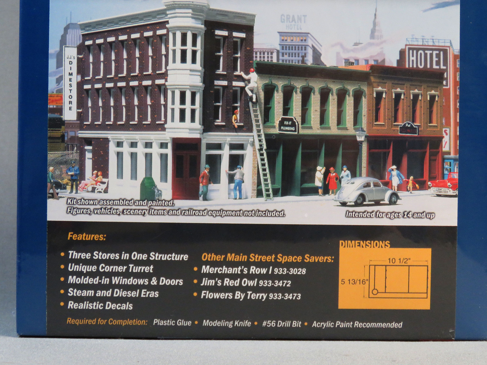 WALTHERS CORNERSTONE HO SCALE MERCHANT ROW II STORES BUILDING KIT W933-3029 NEW