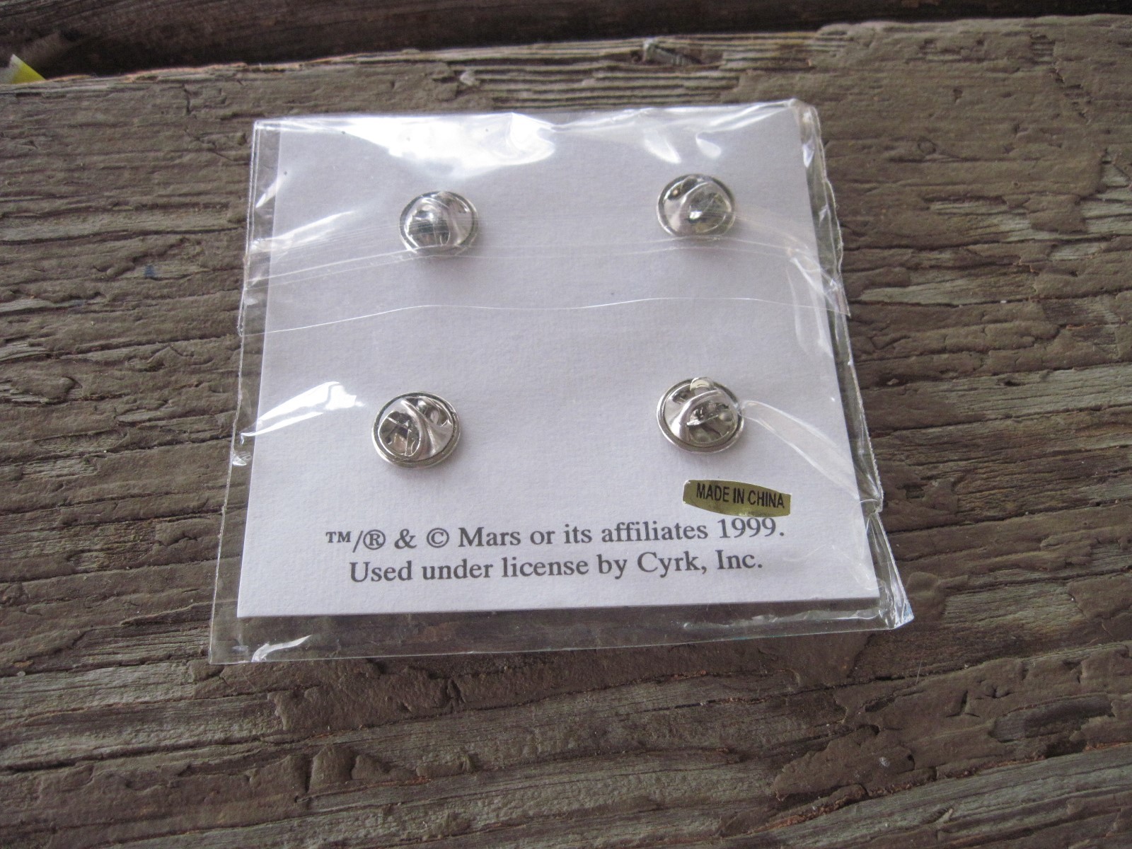 Nascar, Pack of 4 Tie Tac Style Pins for #36 M&M Car, Irvan, Look New