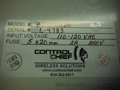 CONTROL CHIEF  ADVANTAGE CONTROL UNIT
