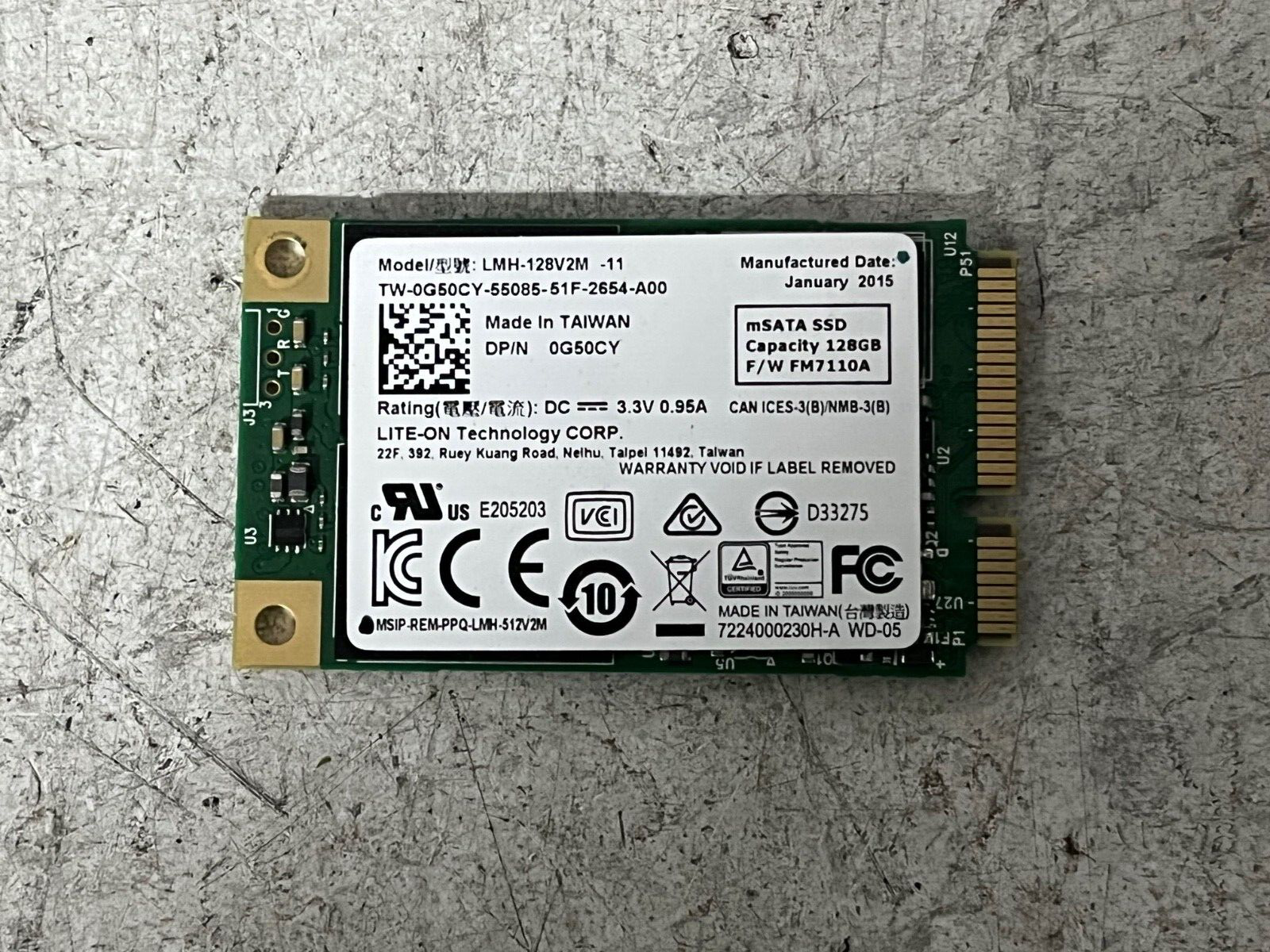 【mSATA】LITEON LMT-128M3M mSATA SSD 128GB Lite-On SSD 128gb mSATA Solid State Drive Lmt-128m3m for