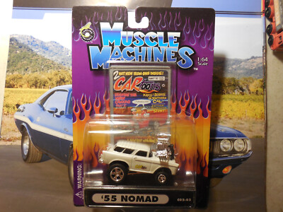 MUSCLE MACHINES 1/64 CARTOONS CHEVY 55 NOMAD STATION WAGON REAL RIDERS FREE SHP
