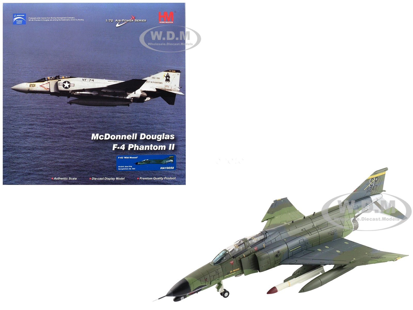 HOBBY MASTER F-4G ファントム2 ワイルド・ウィーゼル 1/72 Hobby Master 【お取り寄せ】F-4G ファントム2 ワイルド