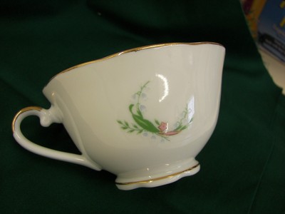 Vintage Hand Painted Lefton China 50th Anniversary Teacup  #04061, 1984