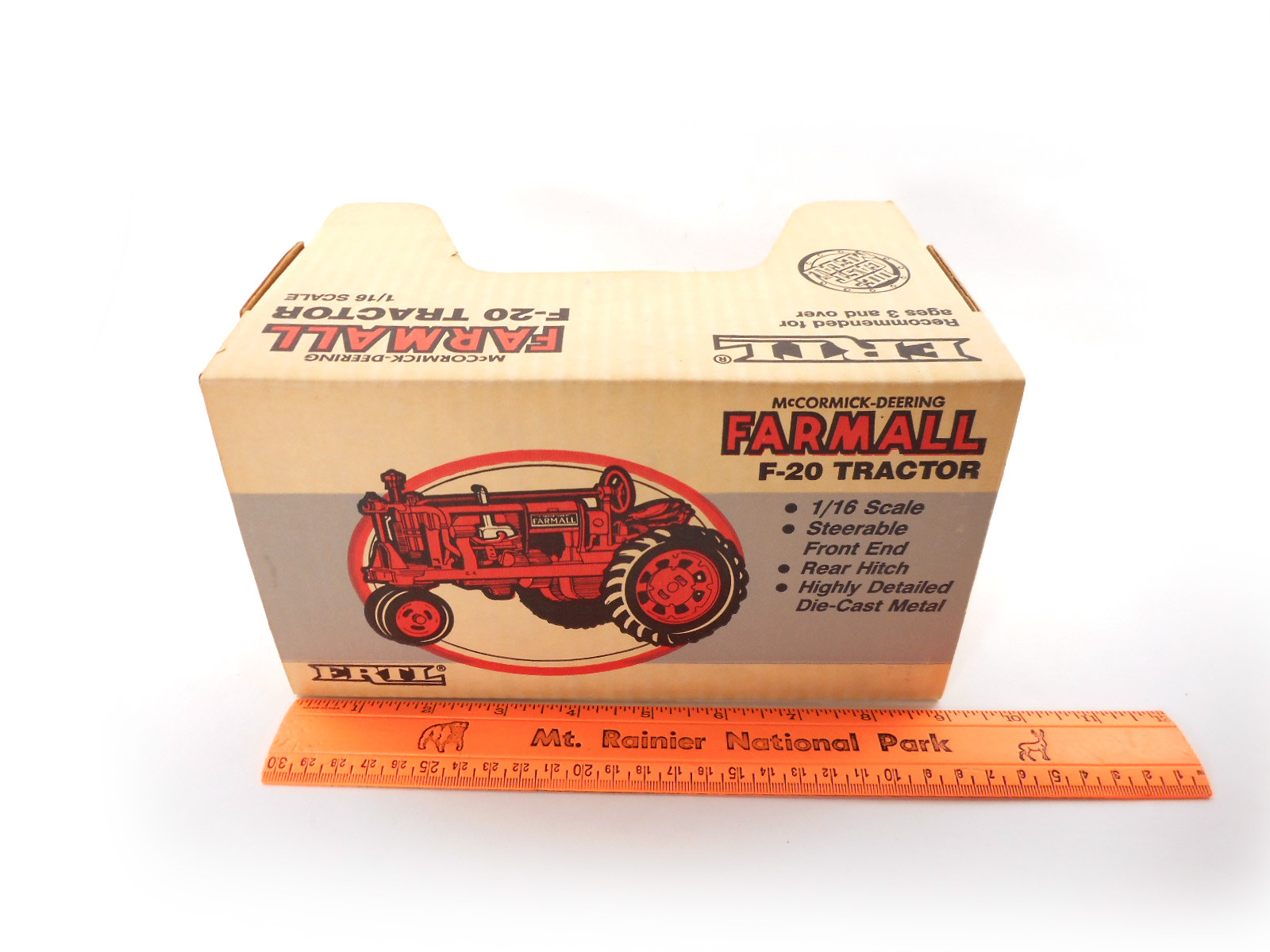 NIB Ertl Toy McCormick Deering Farmall F-20 Tractor 1/16 #437 Die Cast Model Red