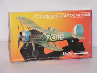 HELLER HUMBROL 80270 1/72 GLOSTER GLADIATOR MkI/MkII FIGHTER OPEN