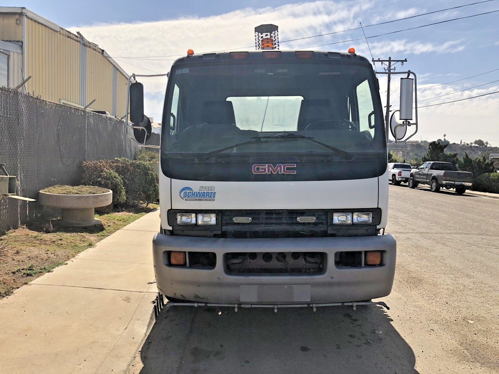 2008 GMC L6 7.8L DPF , T7500 Street Sweeper , Schwarze A7000 , Sweeper , Vacuum