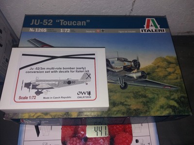 ITALERI 1265 OWL 72026 JU-52 conversion x JU-52/3m multirole bomber 1/72